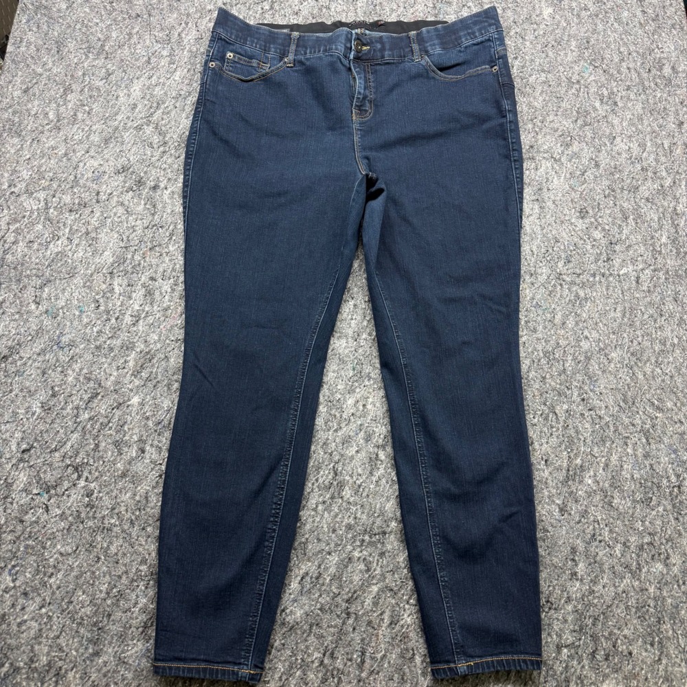 Torrid Bombshell Skinny Jeans Womens 22R Dark Wash Denim Premium Stretch Blue